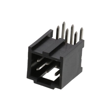 Molex Board Connector, 6 Contact(S), 2 Row(S), Male, Right Angle, 0.1 Inch Pitch, Solder Terminal,  918143106